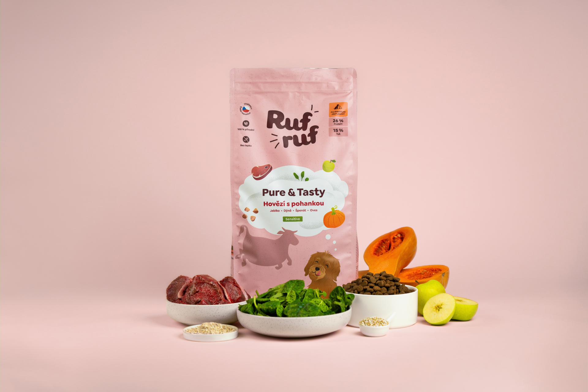 Rufruf Hovězí s pohankou a probiotiky 2 kg